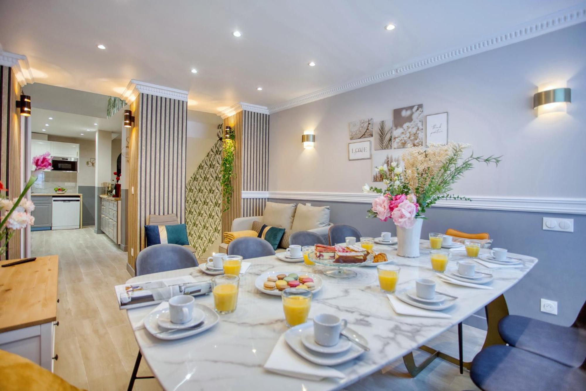 Elegant Triplex In Paris - Ideal For 10 - Aircon Εξωτερικό φωτογραφία